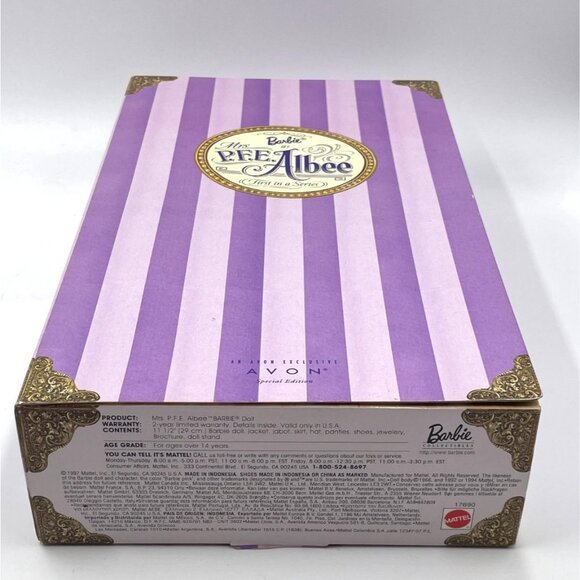 Mrs. PFE Albee Barbie Doll Avon Exclusive Victorian Doll NRFB - Picture 13 of 15